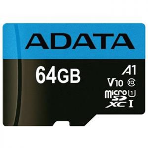 کارت حافظه microSDXC ای دیتا مدل Premier V10 A1 کلاس 10 سرعت 100Mbps ظرفیت 64 گیگابایت