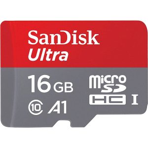 کارت حافظه‌ microSDHC سن دیسک مدل A1 کلاس 10 سرعت 98MBps ظرفیت 16 گیگابایت