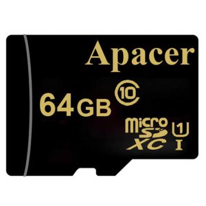 کارت حافظه microSDXC اپیسر مدل AP64GA کلاس 10 سرعت 45MBps ظرفیت 64 گیگابایت