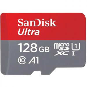 کارت حافظه microSDXC سن دیسک مدل Ultra A1 کلاس 10 سرعت 100MBps ظرفیت 128 گیگابایت