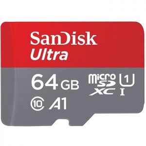 کارت حافظه microSDXC سن دیسک مدل Ultra A1 کلاس 10 سرعت 100MBps ظرفیت 64 گیگابایت