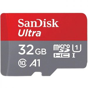 کارت حافظه‌ microSDHC سن دیسک مدل A1 کلاس 10 سرعت 98MBps ظرفیت 32 گیگابایت
