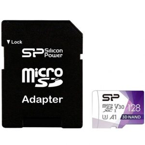 کارت حافظه‌ microSDXC سیلیکون پاور مدل Superior Pro کلاس 10 سرعت 100MBps ظرفیت 128گیگابایت همراه با آداپتور SD