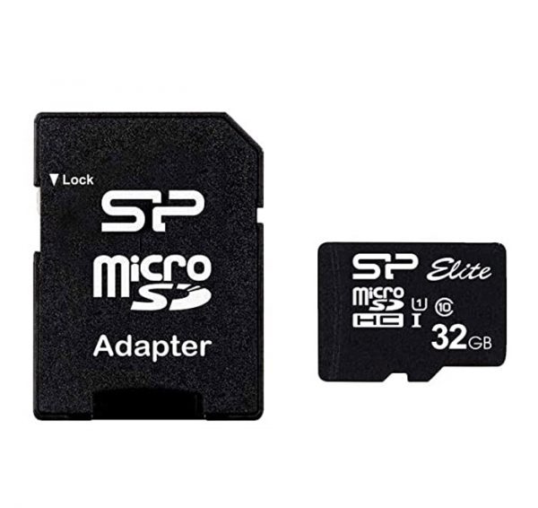 کارت حافظه microSDHC سیلیکون پاور مدل Elite کلاس 10 سرعت 85MBps همراه با آداپتور SD ظرفیت 32 گیگابایت