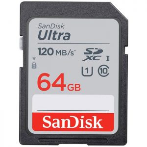 کارت حافظه SDXC سن دیسک مدل Ultra کلاس 10 سرعت 120MBps ظرفیت 64 گیگابایت