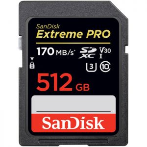 کارت حافظه SDXC سن دیسک مدل Extreme Pro V30 کلاس 10 سرعت 170mbps ظرفیت 512 گیگابایت