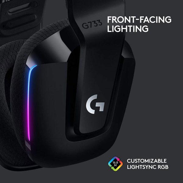 هدست لاجیتک مخصوص بازی بی سیم مدل G733 Lightspeed RGB