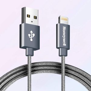 کابل شارژ سریع و تبدیل USB به لایتنینگ هانیول طول 1.2 متر مدل HC000018