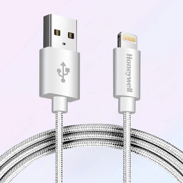 کابل شارژ سریع و تبدیل USB به لایتنینگ هانیول طول 1.2 متر مدل HC000018